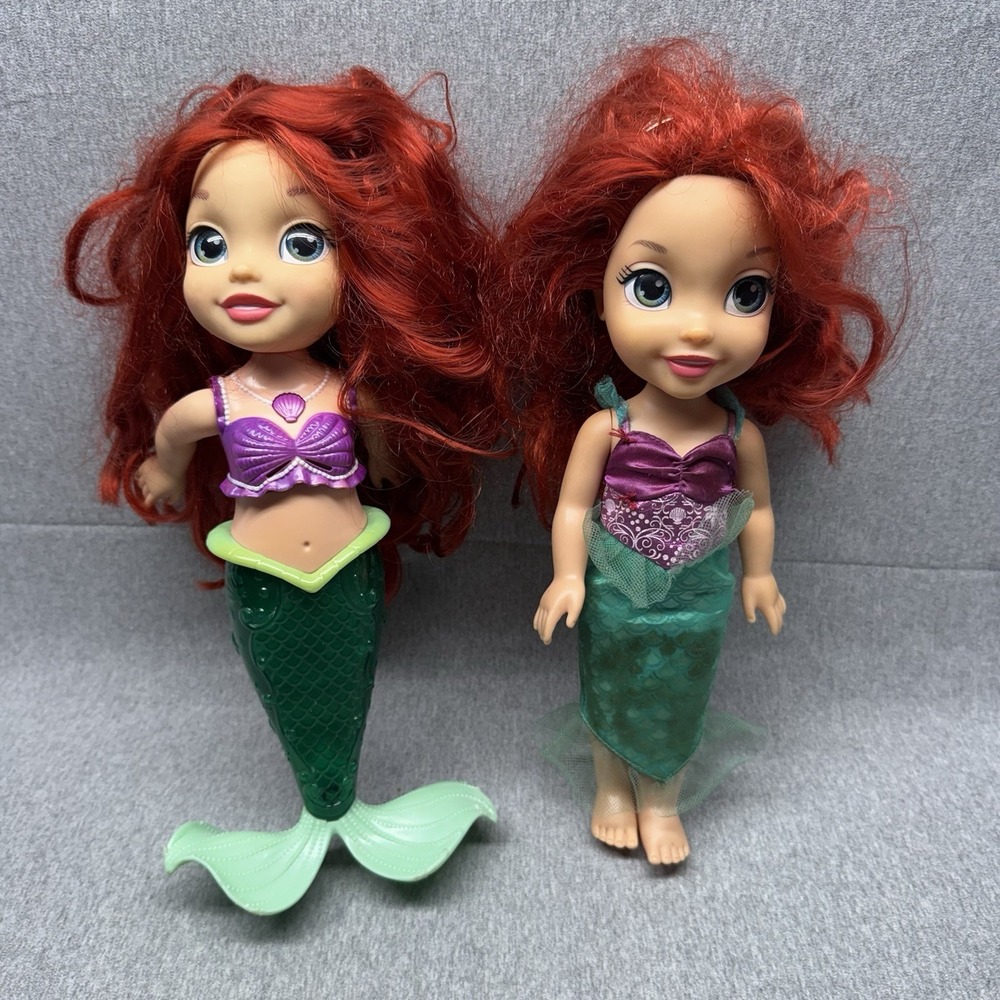 Disney Ariel The Little Mermaid And Princess Ariel 14" Talking & Singing Toy 2x